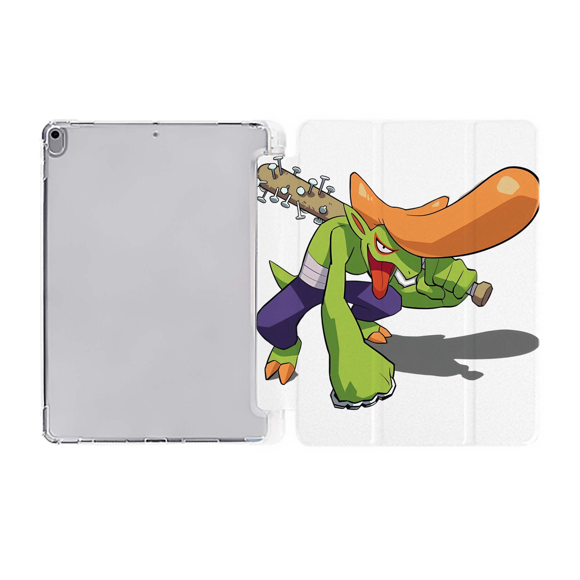 （画像用） 妖怪ウォッチ Yo-kai Watch IPad ケース ペン収納付き 三つ折りスタンド PUレザー×シリコン 対応機種9.5/10.5/10.9インチ